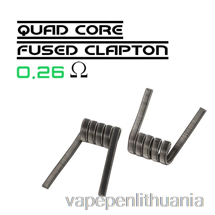 Wotofo Comp Laidas - Iš Anksto Sukonstruotos 0,26 Omo Ritės, Keturių Branduolių Lydytas "clapton" - Pakuotė 10 Vape Skysčio